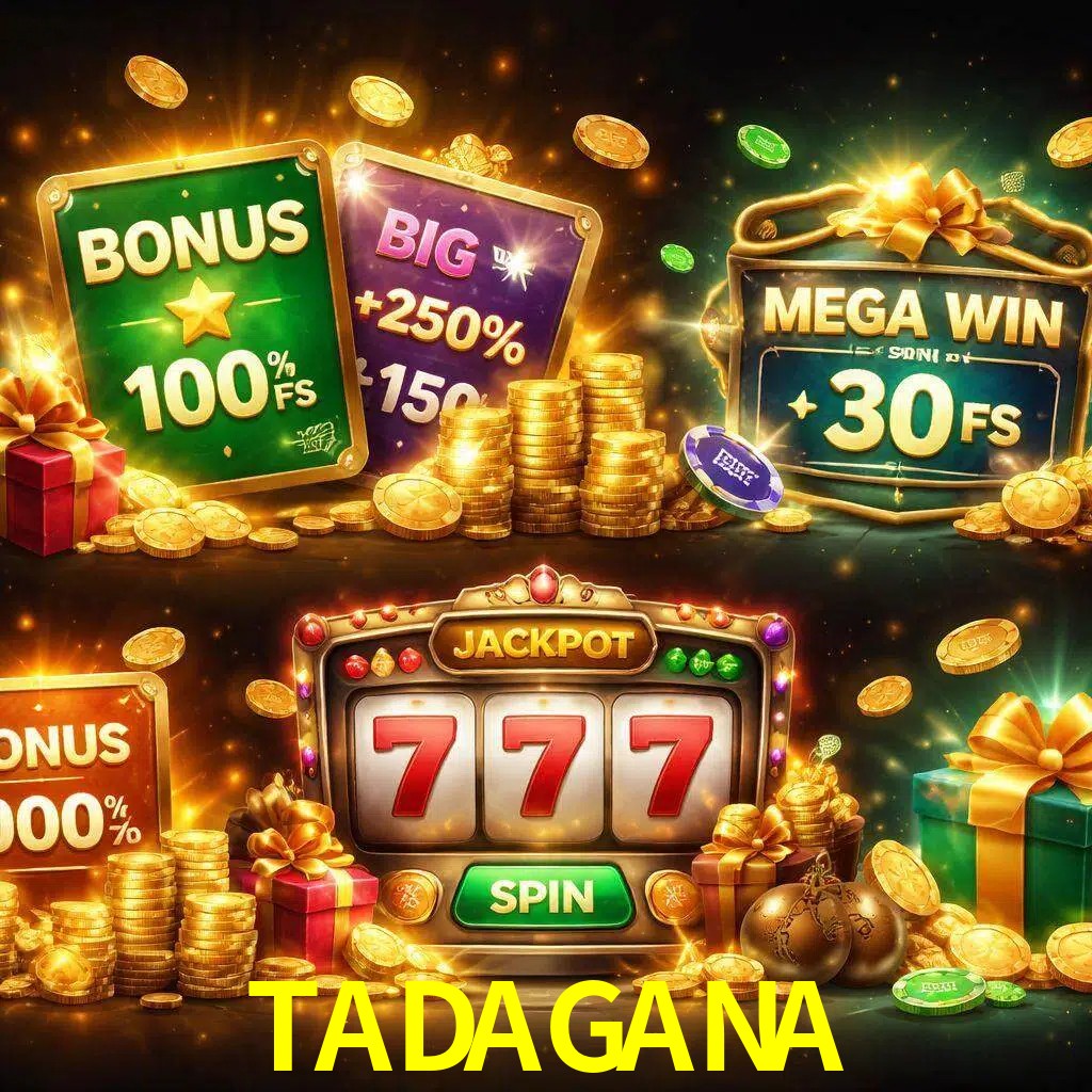Tipos de bonos TADAGANA incluyendo recompensas de bienvenida y promociones continuas